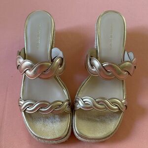 New Stuart Weitzman Sandals. Size 7. Rose Gold.